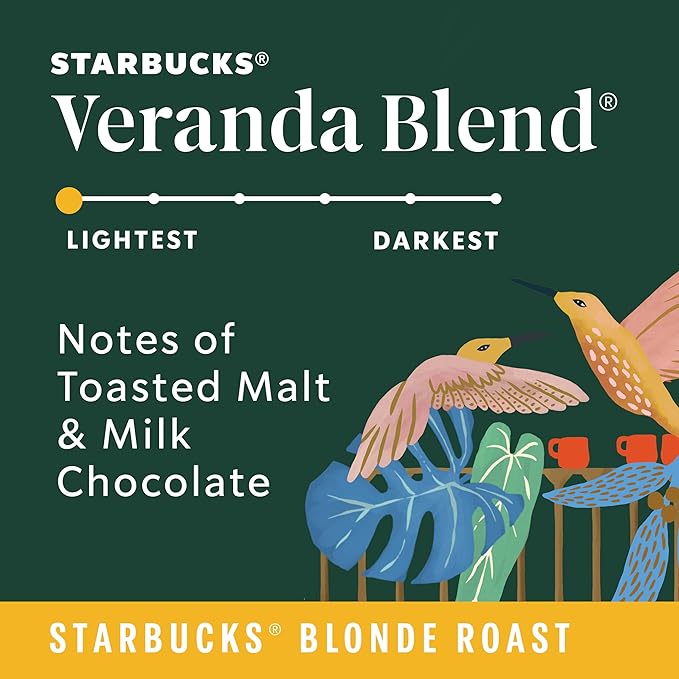 Starbucks Coffee Company Veranda Blend Blond Roast K-Cup Pods - 22 count - 1 box, 22 Count (Pack of 1)