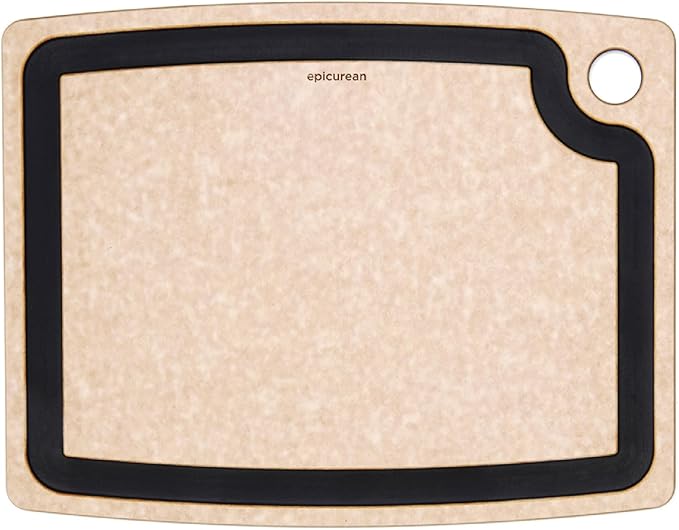 Epicurean Gourmet Series Cutting Board with Juice Groove, 14.5-Inch by 11.25-Inch, Natural/Slate