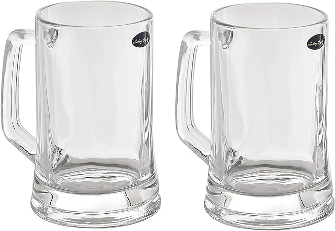 Amlong Crystal Lead-Free Beer Mug - 16 oz, Set of 2