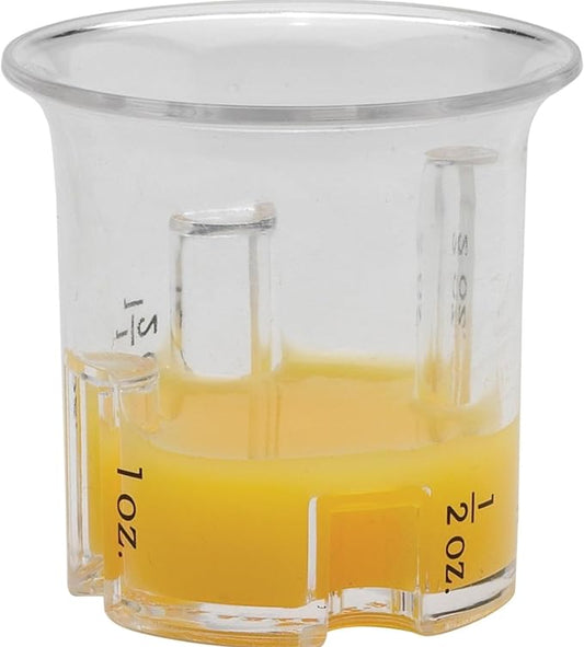 HIC Kitchen E-Z 4-Step Multi Measure Bar Cocktail Jigger, 0.5-Ounce to 2-Ounces