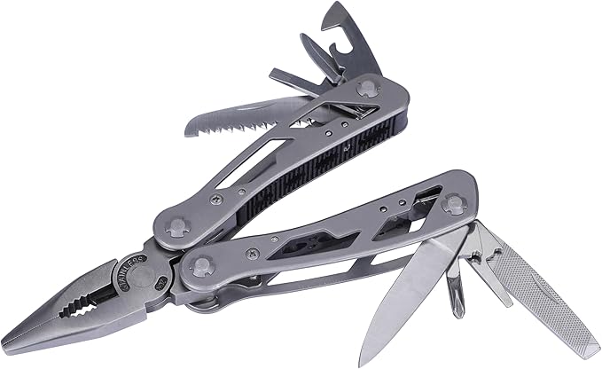 STANLEY Multitool, 12-in-1, Stainless Steel, Black Pouch (84-519K)