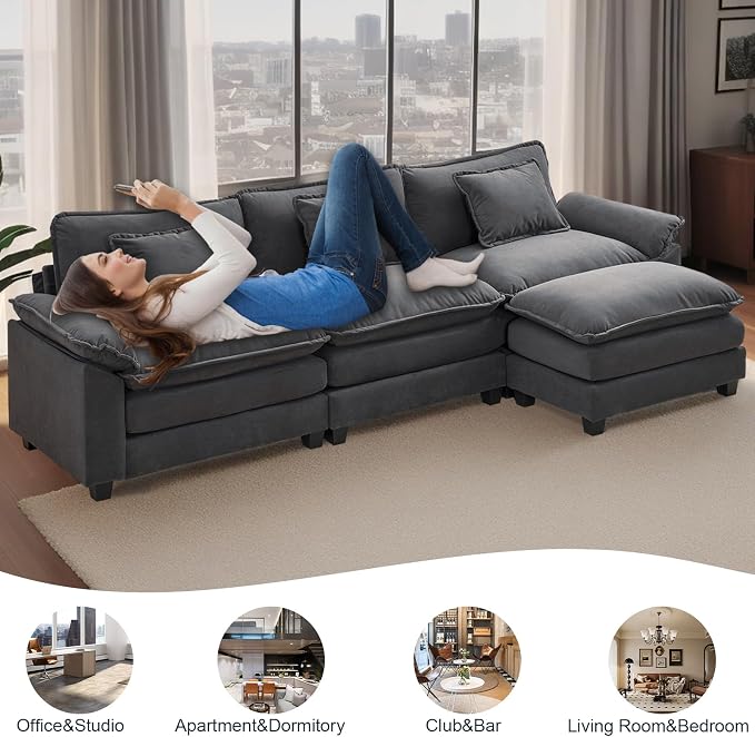 Modular Sectional Sofa, Cloud Couch - Image 6