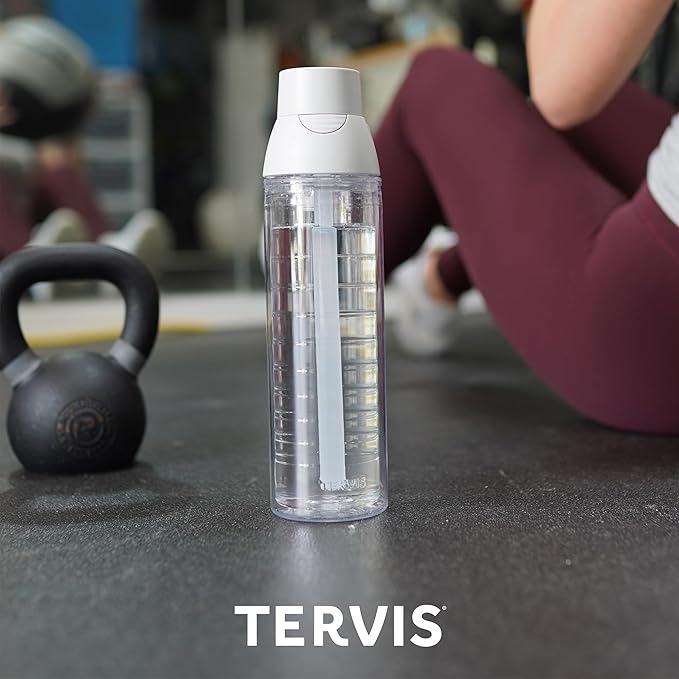 Tervis Venture Lite Kelly Ventura - Floral Collection Made in USA Double Walled Insulated Tumbler Travel Cup Keeps Drinks Cold & Hot, 24oz Water Bottle, Posy