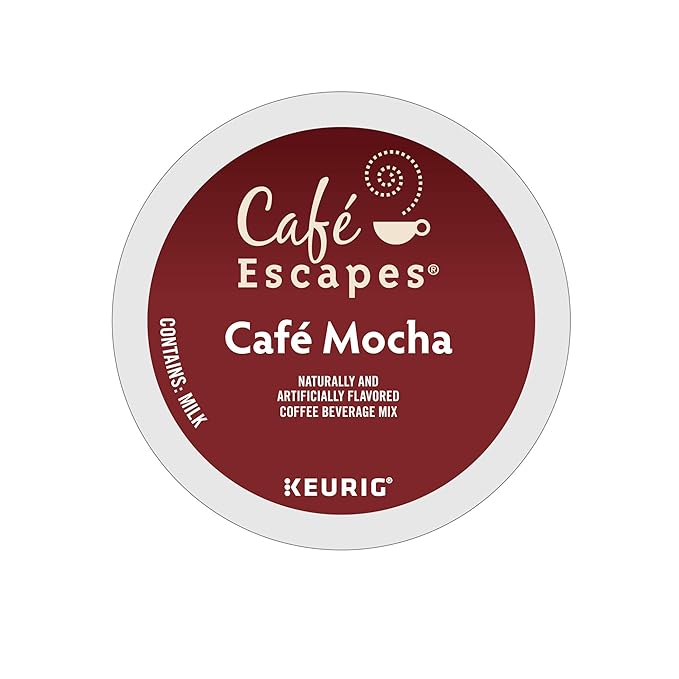 Cafe Escapes Cafe Mocha Keurig Single-Serve K-Cup Pods, 96 Count