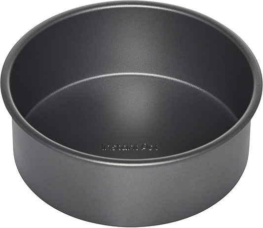 Instant Pot Official Round Cake Pan, 7.7-Inch, Gray - Nonstick, Heavy-Duty, Oven Safe, Ideal for Baking, Cooking, Storing - Compatible with 6-Quart & 8-Quart Cookers, Vortex Air Fryer, Duo Crisp