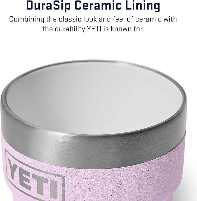 YETI Rambler 4 oz Stackable Cup, Stainless Steel, Vacuum Insulated Espresso/Coffee Cup, 2 Pack