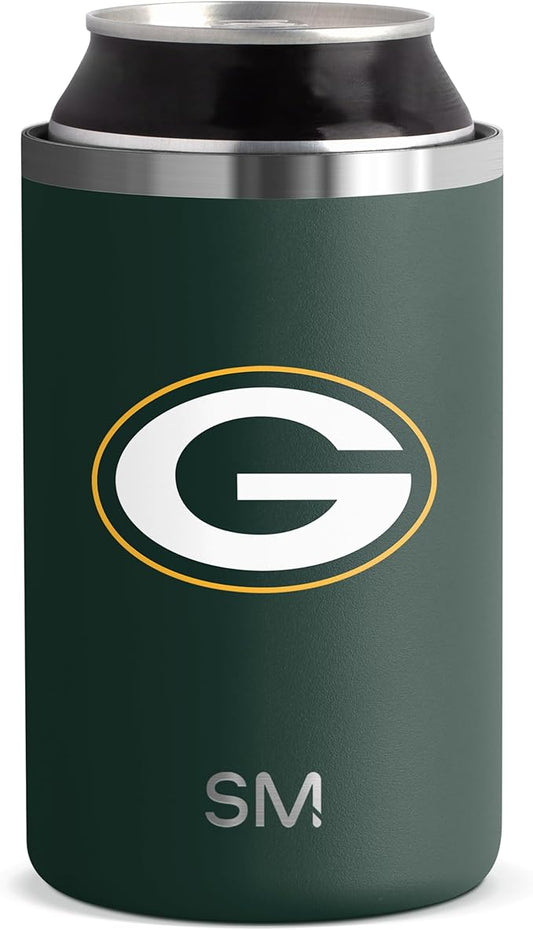 Simple Modern Officially Licensed NFL Green Bay Packers Gifts for Men, Women, Dads, Fathers Day | Insulated Ranger Can Cooler for Standard 12oz Cans - Beer, Seltzer, and Soda