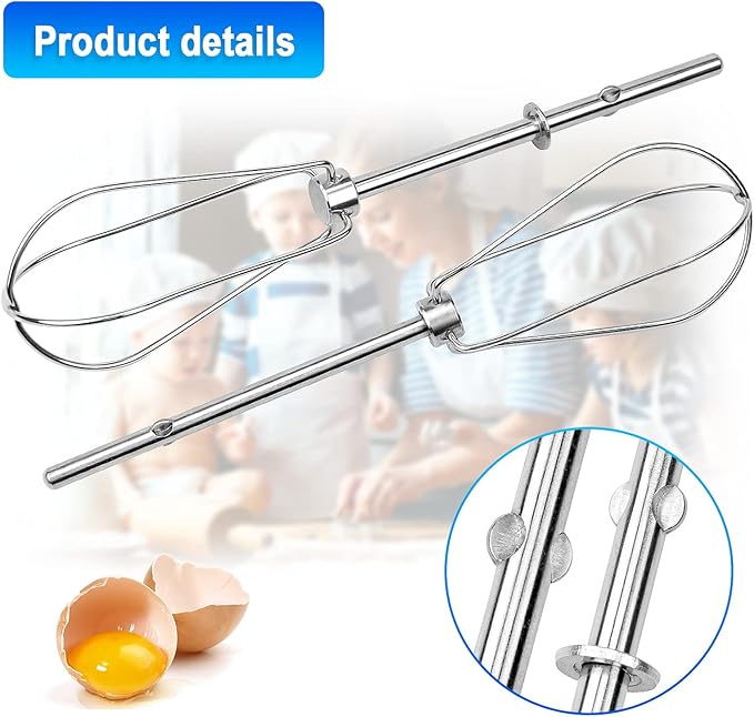 Hand Mixer Turbo Beater for Kitchen Aid W10490648 Replaces KHM2B, KHM5, AP5644233, PS4082859, W10240913 (2 PACK) by AMI PARTS