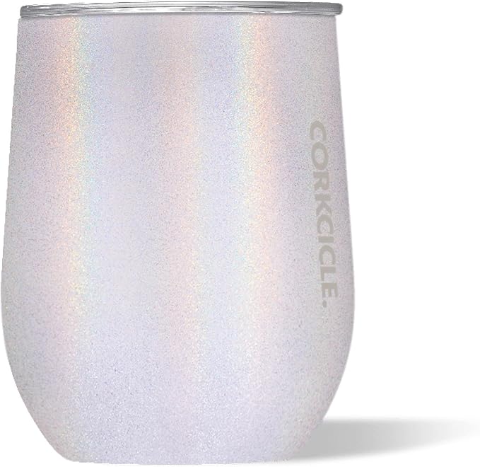 Corkcicle Stemless Wine Tumbler - Keeps Drinks Cold for 6 Hours - Triple-Insulated Stainless Steel - Non-Slip Base - Summer Drinkware Gift - Keeps Drinks Ice Cold - 12 oz - Unicorn Magic