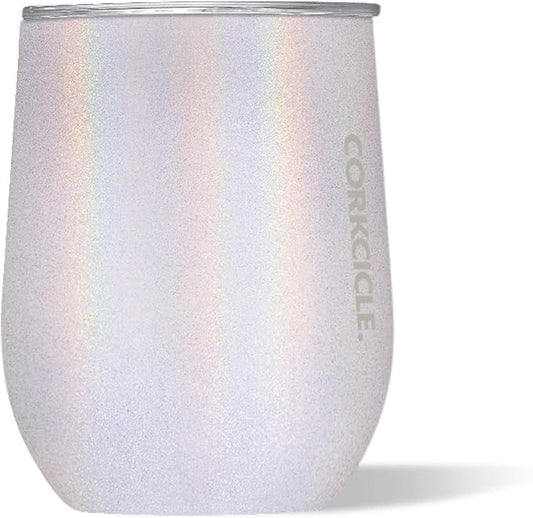 Corkcicle Stemless Wine Tumbler - Keeps Drinks Cold for 6 Hours - Triple-Insulated Stainless Steel - Non-Slip Base - Summer Drinkware Gift - Keeps Drinks Ice Cold - 12 oz - Unicorn Magic