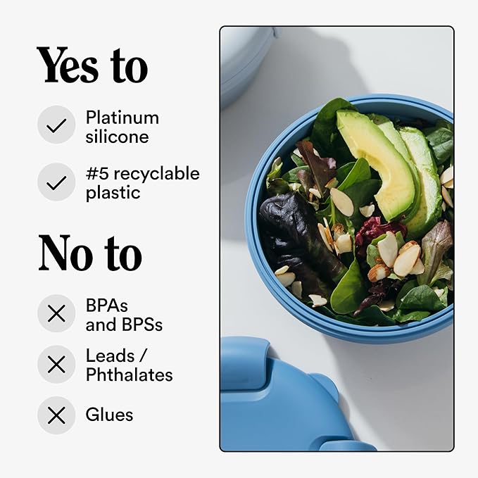 STOJO Collapsible Bowl 3 Set - Translucent Cashmere, 36oz - Reusable Silicone Bowl for Hot and Cold Food - Perfect for Travel, Meal Prep, To-Go Lunch, Camping & Hiking - Microwave & Dishwasher Safe