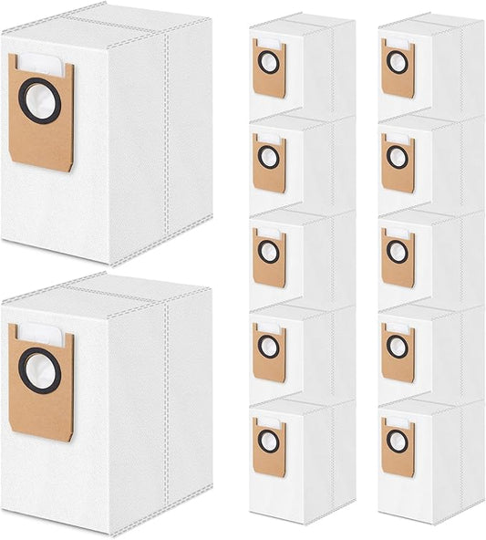 12 Pack Dust Bags Compatible with Eufy Omni S1 Pro, Omni S1 Robot Vacuum, 4-Layer Replacement Disposable Bags
