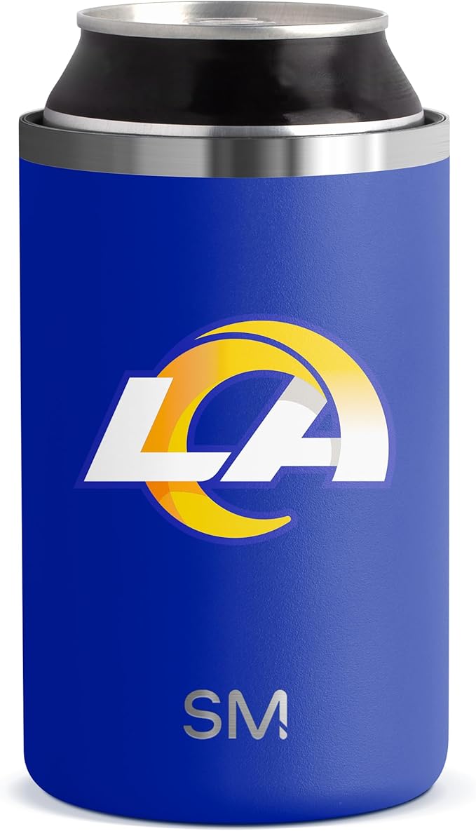 Simple Modern Officially Licensed NFL Los Angeles Rams Gifts for Men, Women, Dads, Fathers Day | Insulated Ranger Can Cooler for Standard 12oz Cans - Beer, Seltzer, and Soda