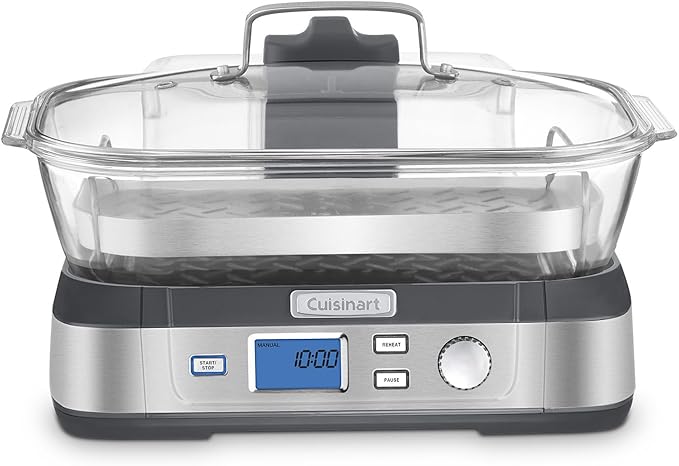 Cuisinart STM-1000 Digital Cook Fresh Digital Glass Steamer, Stainless Steel