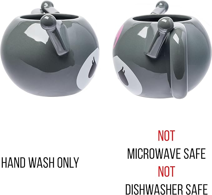 Silver Buffalo Hello Kitty and Friends Kuromi Ceramic 3D Sculpted Mug, 20 Ounces