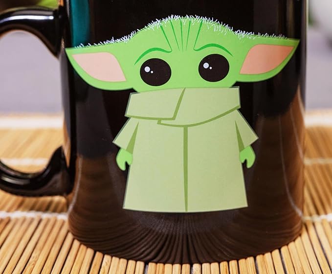 Silver Buffalo Star Wars The Mandalorian The Child Stands Ceramic Coffee Mug, 20-Ounces