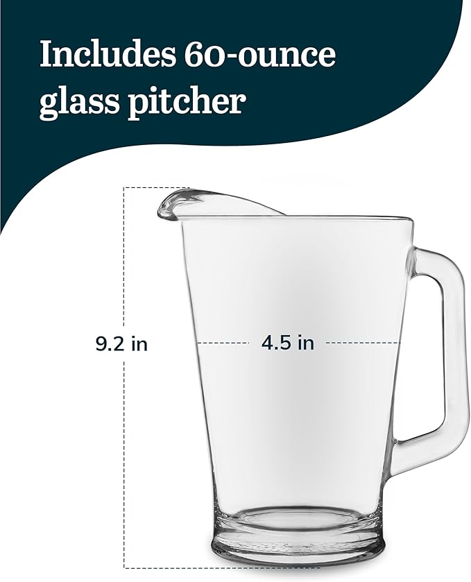 Libbey Glass Pitcher, 60-ounce