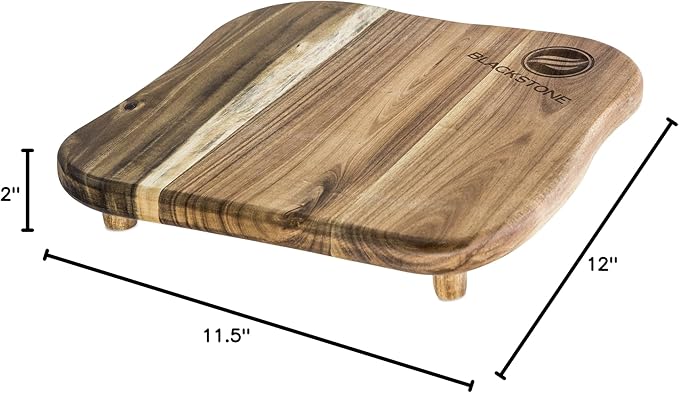 Blackstone 1755 Accessories Premium Quality Grill Board with Legs-Made from Koa Wood-Designed for Top of Griddle or Countertop-Use to Cut and Chop Vegetables or Meat, One Size