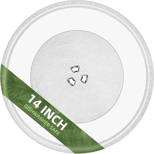 14" Microwave Glass Plate for LG Microwave Plate MJS47373301, MJS47373302, MJS47373303, MJS47373304 Compatible With LG Microwave Plate Replacement