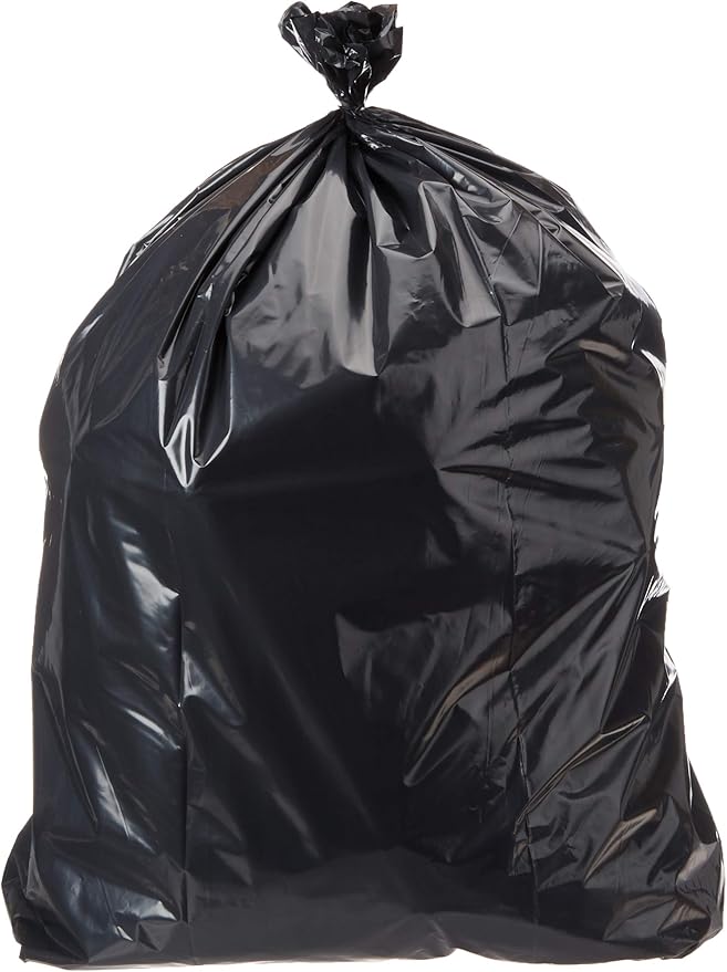 AmazonCommercial 23G SlimJim Rubbermaid - 23 Gallon - 150 Count - 1.1 Mil - Black