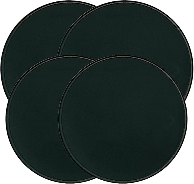 Range Kleen Black Round Burner Kovers Set of 4
