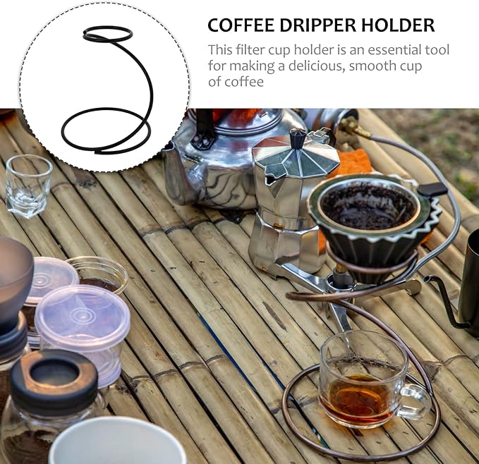 Hemoton Snake Shape Coffee Dripper Stand Stainless Steel Filter Cup Holder - Image 5