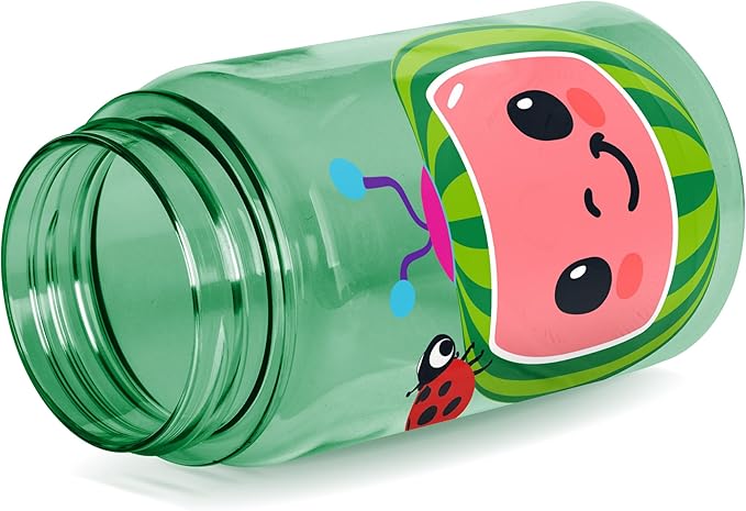 Simple Modern CoComelon Kids Water Bottle Plastic BPA-Free Tritan Cup with Leak Proof Straw Lid | Reusable and Durable for Toddlers, Boys | Summit Collection | 12oz, CoComelon Watermelon