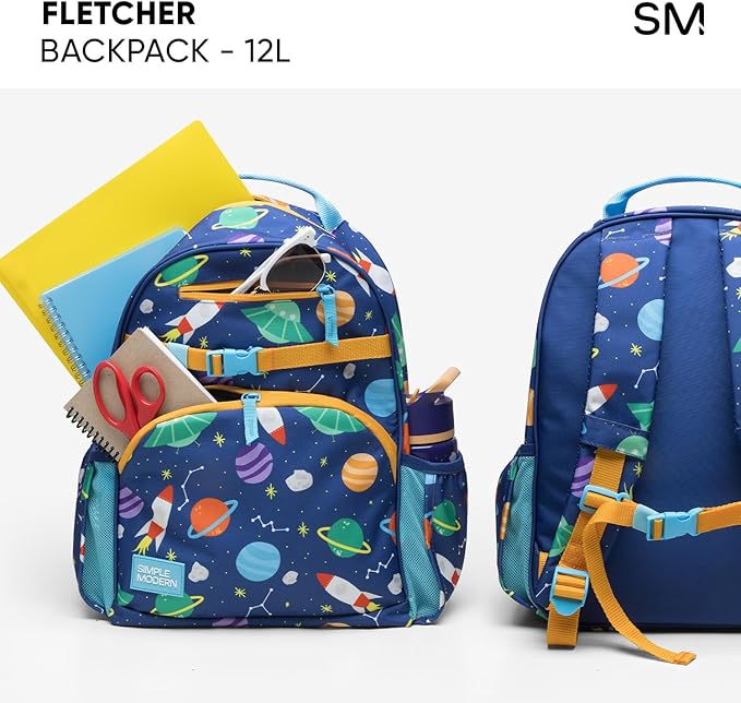 Simple Modern Medium Marvel Avengers Toddler Backpack for School Girls and Boys | Kindergarten Elementary Kids Backpack | Fletcher Collection | Kids - 15" tall | Avengers Heroes