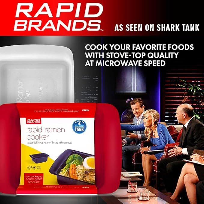 Rapid Ramen Cooker | Microwavable Cookware for Instant Ramen | BPA Free and Dishwasher Safe | Perfect for Dorm, Small Kitchen or Office | Gray, 2 Pack