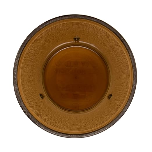 G.E.T. 6608-1-A Heavy-Duty Plastic Restaurant Tumblers, 8 Ounce, Amber (Set of 12)