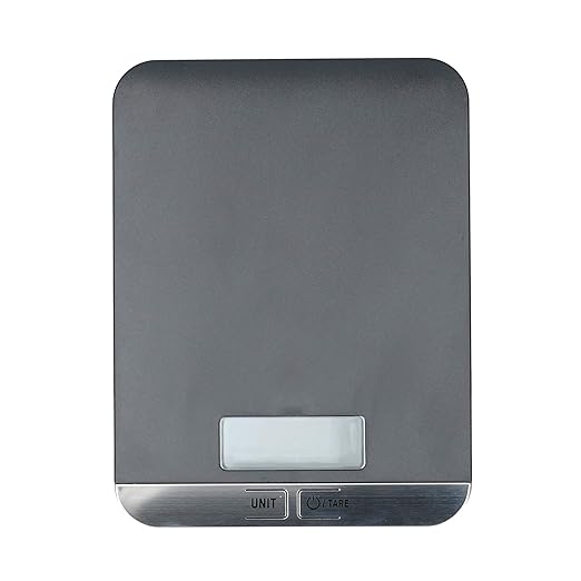 Taylor Slim Digital Kitchen Scale, Compact Food Scale, Highly Accurate Digital Food Scale, Weights 5kg, Grey, Gift Boxed