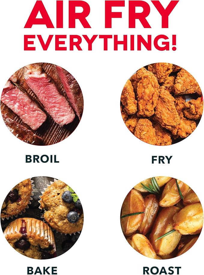Dash Air Fryer Recipe Book for Healthier + Delicious Meals, Snacks & Desserts, Over 70+ Easy to Follow Guides, Cookbook