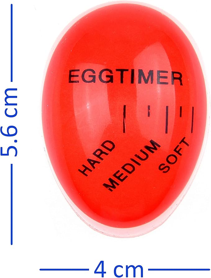 Kare & Kind Egg Timer 2X Pack - Color Changing Indicator - Soft, Medium and Hard Boiled Eggs - Heat Sensitive - Safe Durable Kitchen Aid - Gift and Home Use