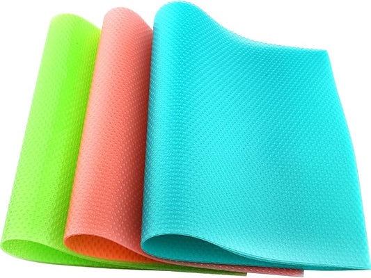 8 Pcs Refrigerator Liners, Fridge Liner and Mats Washable, Refrigerator Shelf Liners for Glass Shelves, Protects Against Spills Waterproof Table Placemats Cupboard Cabinet Drawer Covers Pads, PSISO