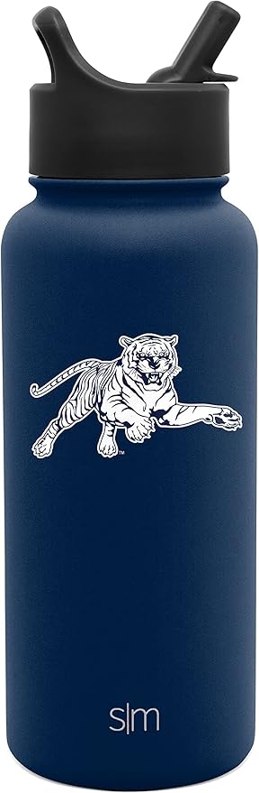 Simple Modern Officially Licensed Collegiate University Water Bottle with Straw lid Insulated Stainless Steel Thermos | Summit Collection | 32oz