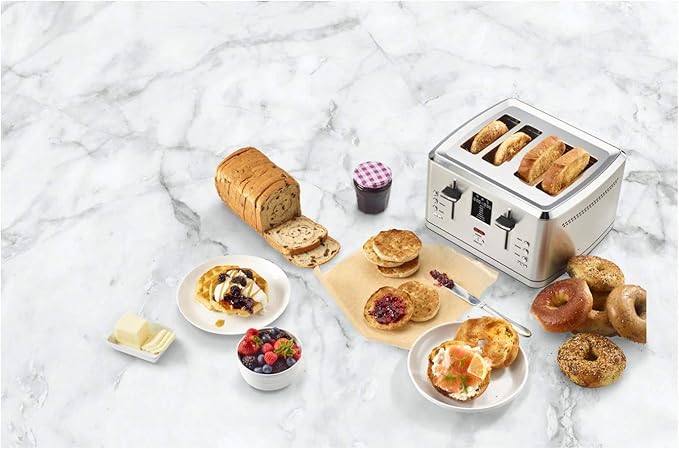 Cuisinart CPT-740 4-Slice Digital MemorySet Toaster, Stainless Steel, Silver