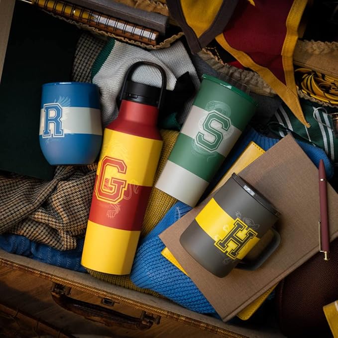 Corkcicle Stemless Insulated Wine Glass Tumbler - Keeps Beverages Cold 6 Hours & Hot 3 Hours - Stainless Steel - Easy-Grip - Summer Drinkware Gift - Keeps Drinks Ice Cold - 12 oz - Ravenclaw