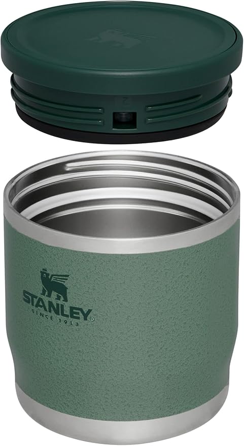 Stanley Adventure To-Go Food Jar | Vacuum Insulated Thermos Food Container | Wide Mouth Screw On Lid | Packable for Travel | Stainless Steel with Leakproof Lid | BPA-Free