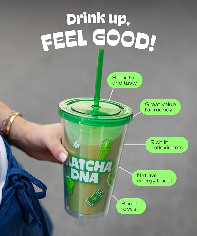 MatchaDNA Matcha Latte – Sweet Matcha Latte Powder with Milk, No Sugar Added – Green Tea Lattes Mix for Hot or Iced Drinks – Organic Macha Tea, Antioxidant Rich, Smooth Energy Boost (17.6 oz Pouch)