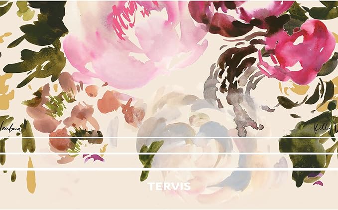 Tervis Traveler Kelly Ventura Floral Collection Triple Walled Insulated Tumbler Travel Cup Keeps Drinks Cold & Hot, 20oz - Stainless Steel, Posy