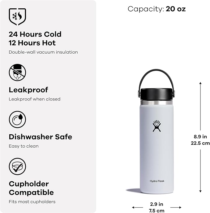 Hydro Flask 20 Oz Wide Flex Cap Lupine