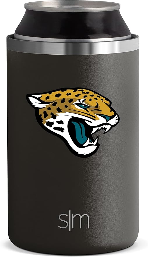 Simple Modern Officially Licensed NFL Jacksonville Jaguars Gifts for Men, Women, Dads, Fathers Day | Insulated Ranger Can Cooler for Standard 12oz Cans - Beer, Seltzer, and Soda