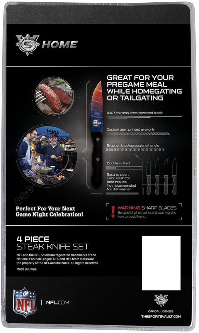 The Sports Vault NFL unisex-adult Steak Knives