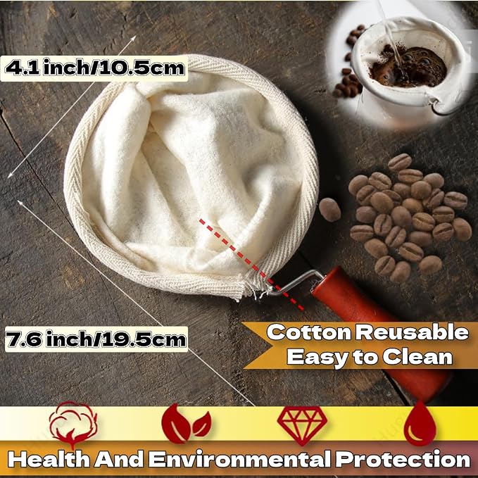 Cloth Coffee Filter More Sense of Ritual Handmade Coffee Filter Preferred - Image 2