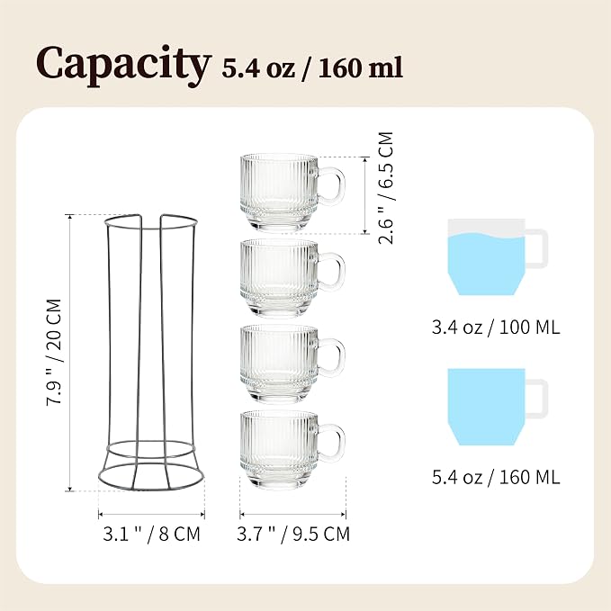 Stackable 5oz Espresso Cups - Image 5