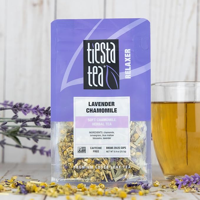 Tiesta Tea - Tiesta's Top Loose Leaf Tea Gift Box, Loose Leaf, Medium Caffeinated Variety Pack, Make Hot & Iced Brews, 3 Pouches of Assorted Blends with Green, Herbal, Fruity & Lavender Bags