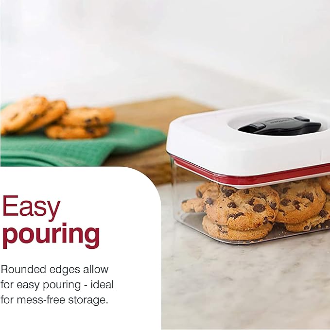 Zyliss Twist & Seal .5 Qt Storage Container - Dishwasher-Safe, BPA-Free Food Storage Container for Kitchen and Pantry Organization - Perfect for Flour, Rice, Pasta, Dog Food, or Cat Food