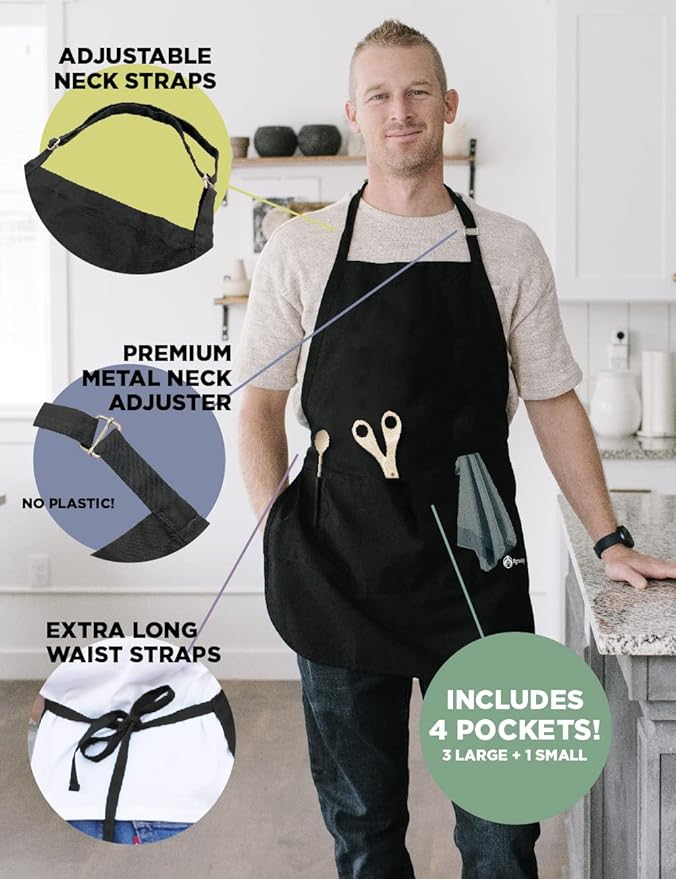 ApronMen - Funny Apron For Men - BBQ Gifts for Men & Unique Gifts for Fathers - Mens Aprons for Grilling