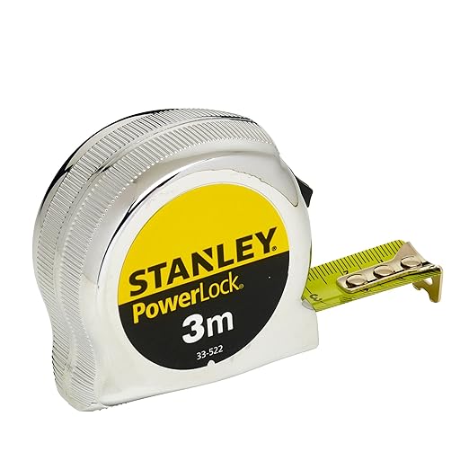 STANLEY 0-33-522 Powerlock Tape, 3m Metric Only
