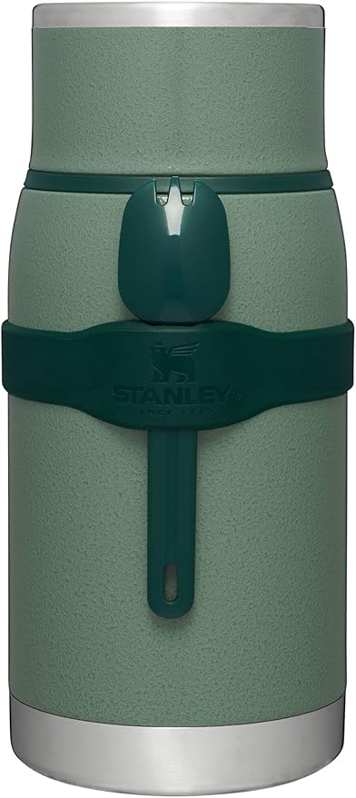 Stanley Adventure To-Go Food Jar | Vacuum Insulated Thermos Food Container | Wide Mouth Screw On Lid | Packable for Travel | Stainless Steel with Leakproof Lid | BPA-Free